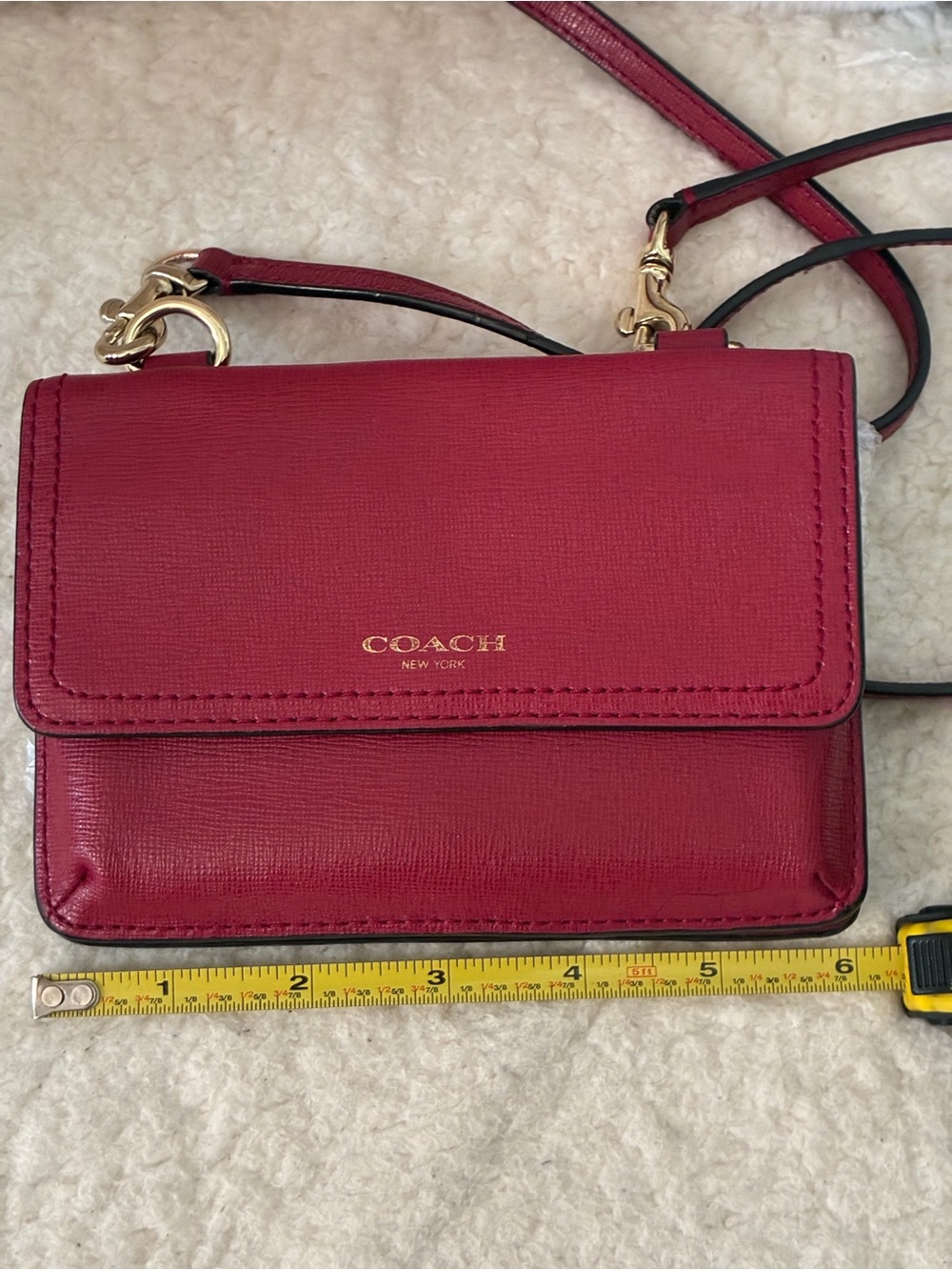 Coach Red Leather Madison